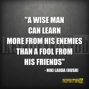 Niki Lauda (Rush) Quote Poster