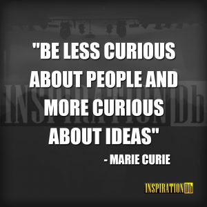 Marie Curie Quote Poster