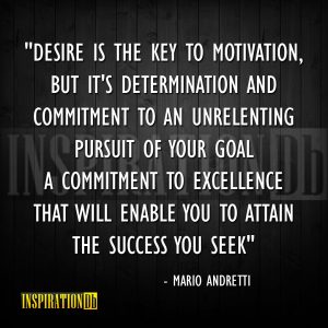 Mario Andretti Quote Poster