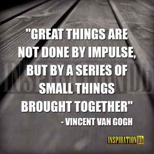 Vincent Van Gogh Quote Poster