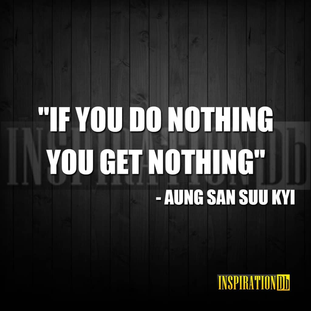 Aung San Suu Kyi Quote Poster