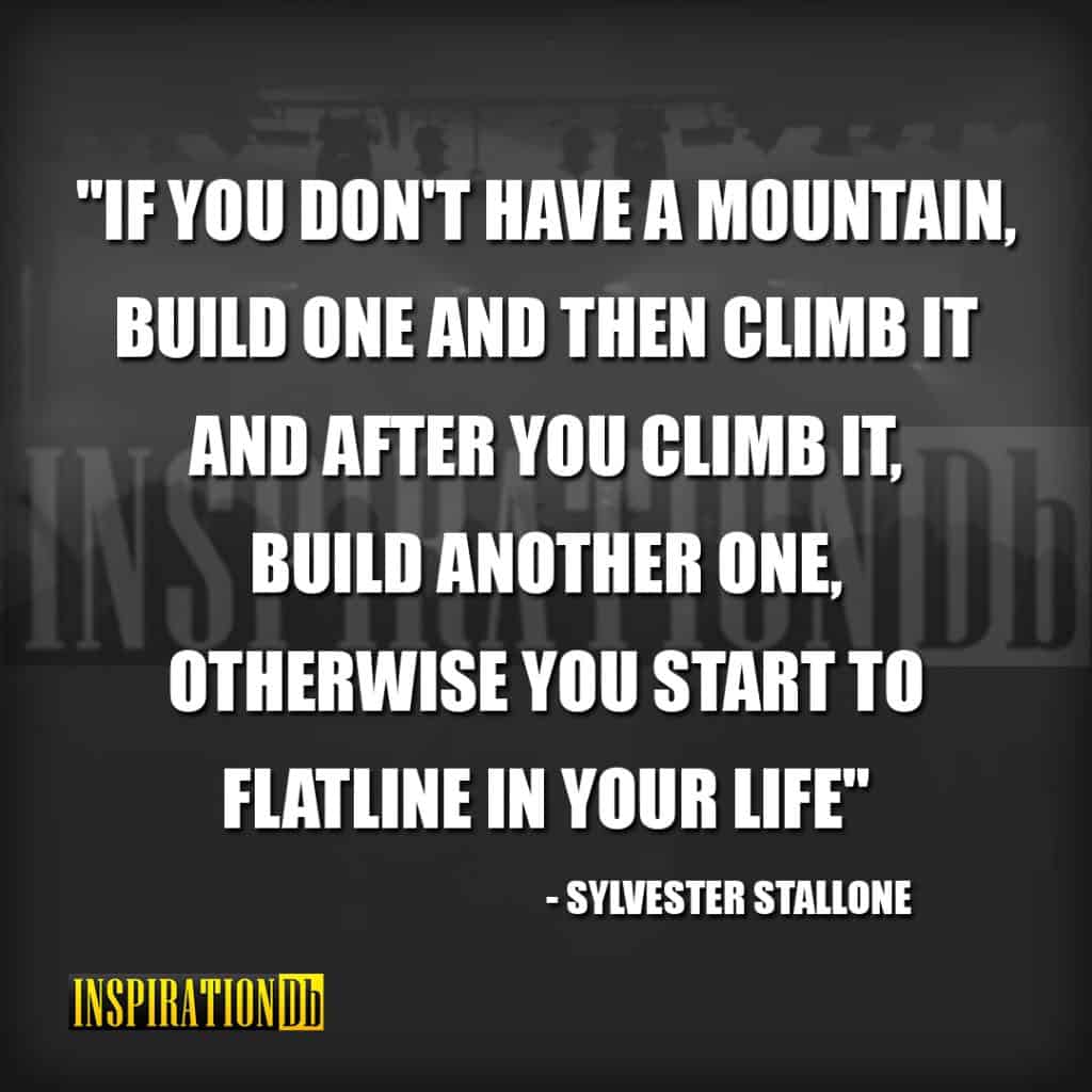 Sylvester Stallone Quote Poster