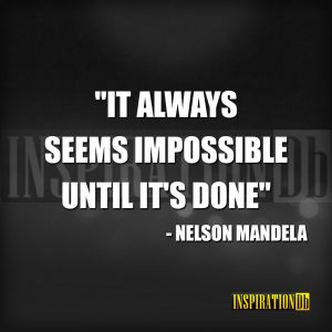 Nelson Mandela Quote Poster