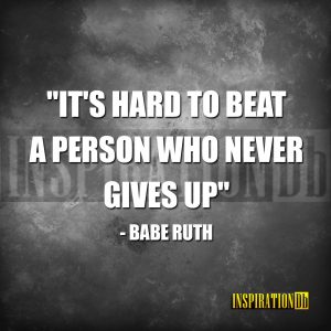 Babe Ruth Quote Poster