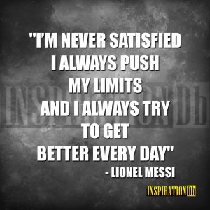 Lionel Messi Quote Poster