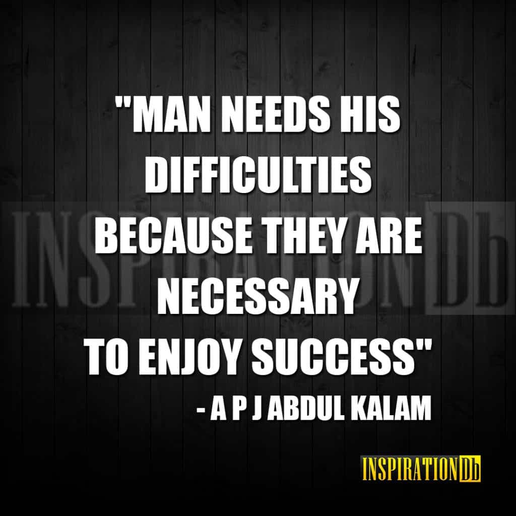A P J Abdul Kalam Quote Poster