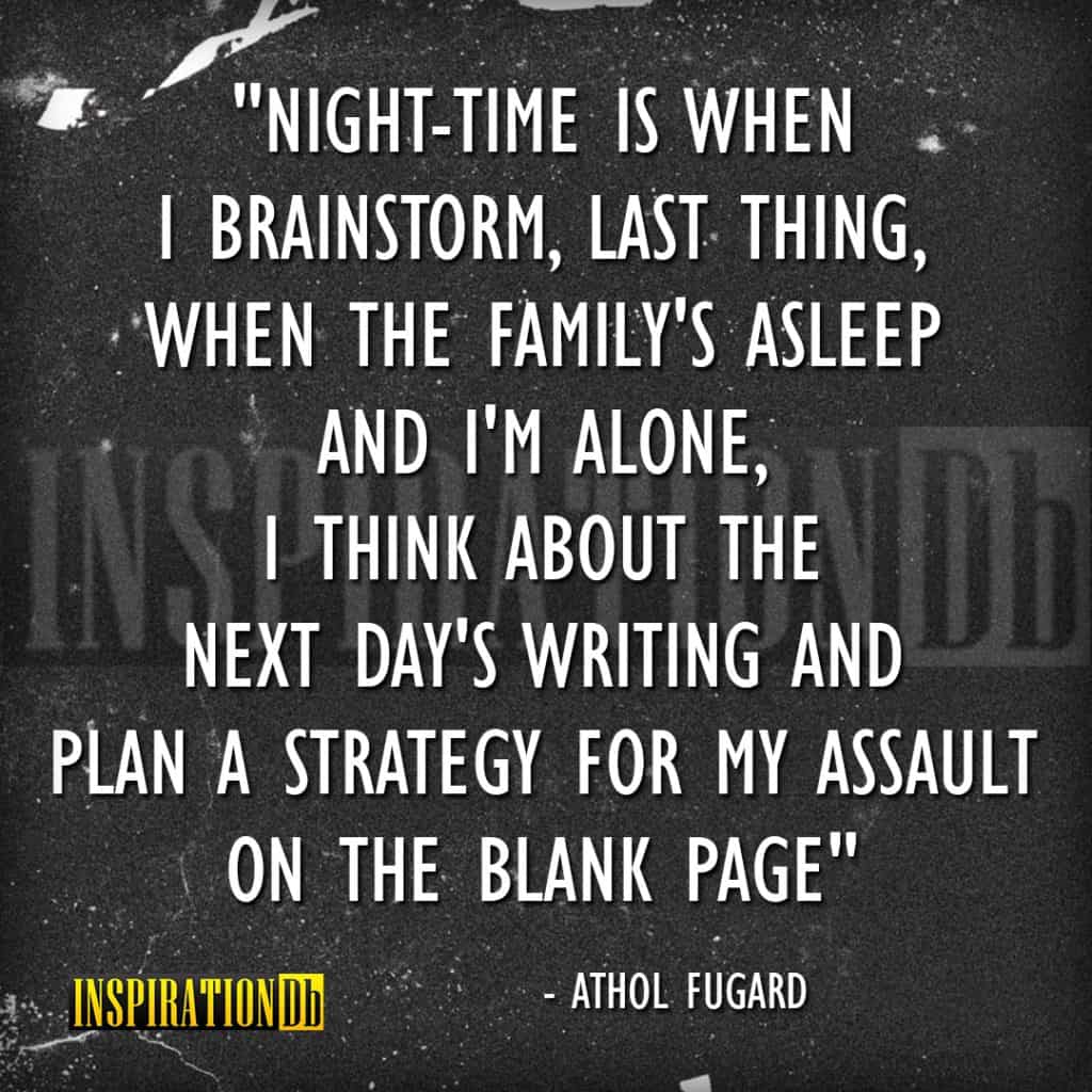 Athol Fugard Quote Poster - InspirationDb