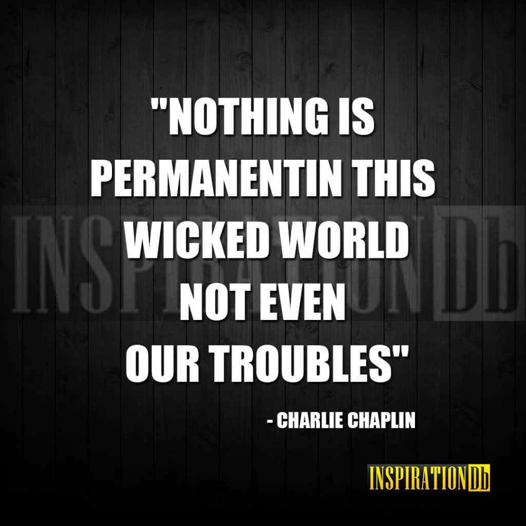 Charlie Chaplin Quote Poster