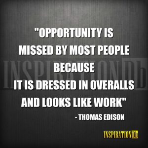 Thomas Edison Quote Poster