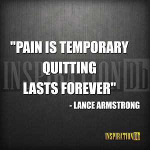 Lance Armstrong Quote Poster