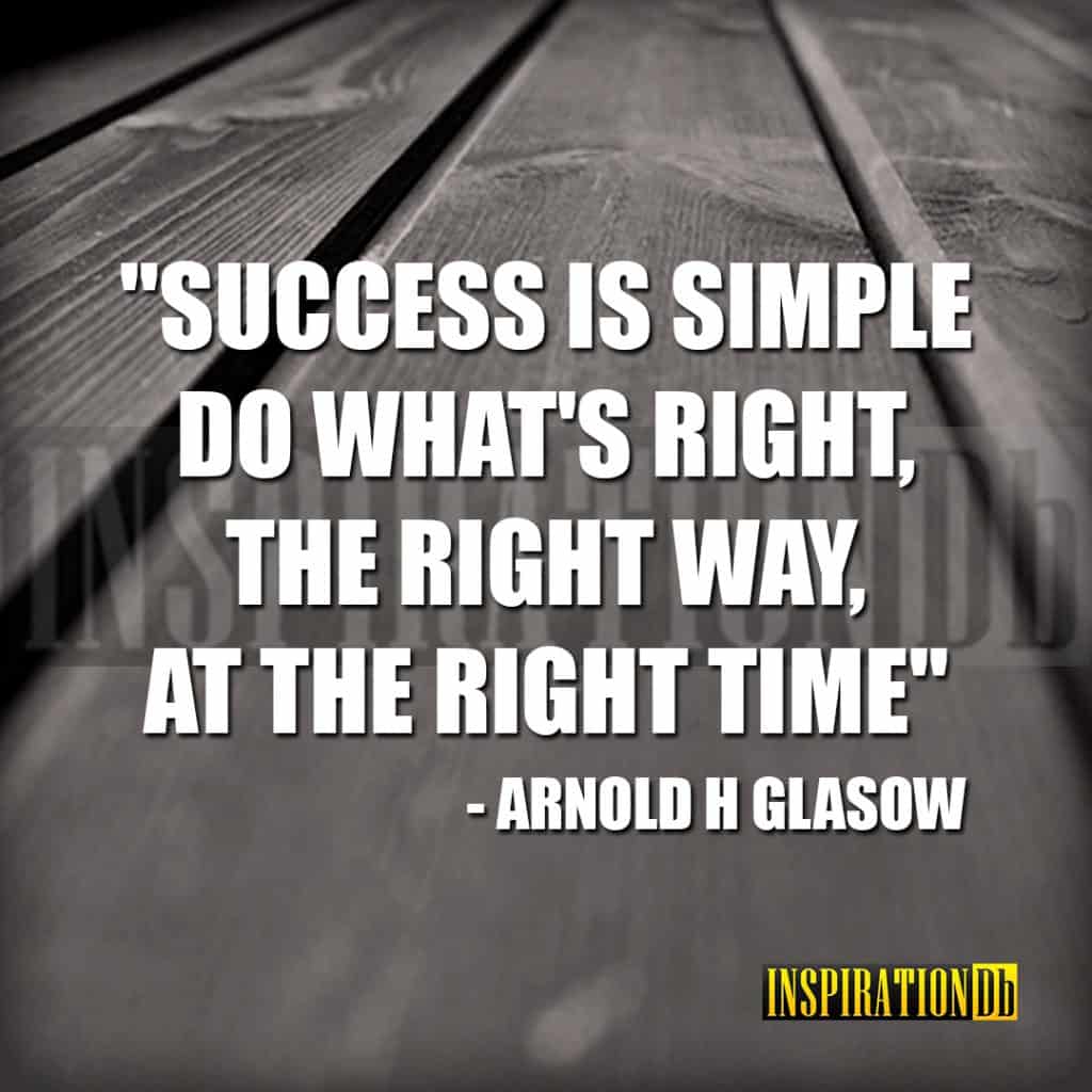 Arnold H Glasow Quote Poster