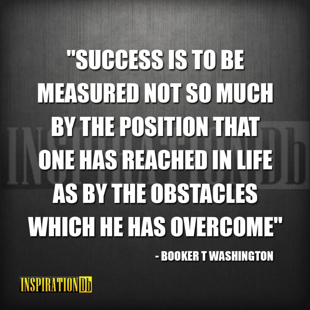 Booker T Washington Quote Poster