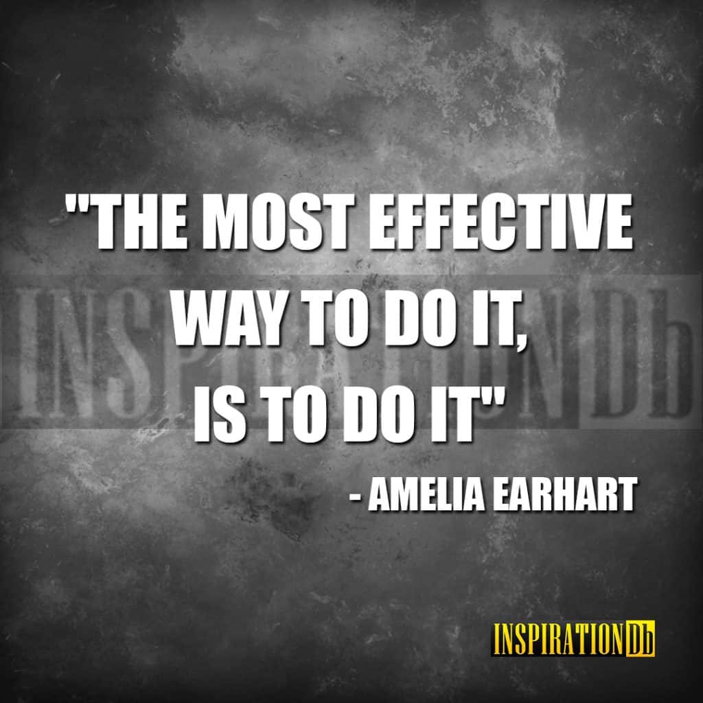 Amelia Earhart Quote Poster