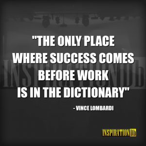 Vince Lombardi Quote Poster