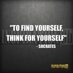 Socrates Quote Poster