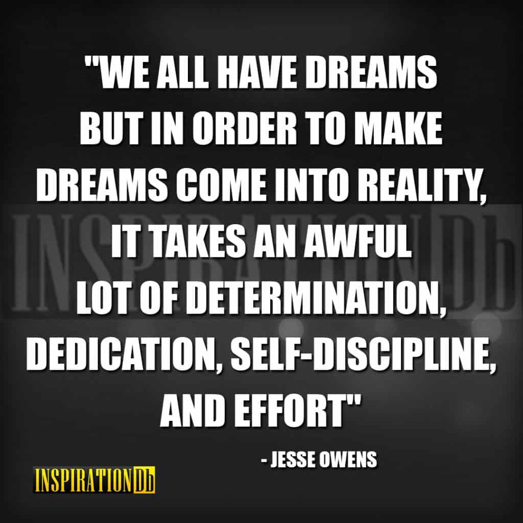 Jesse Owens Quote Poster
