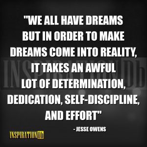 Jesse Owens Quote Poster