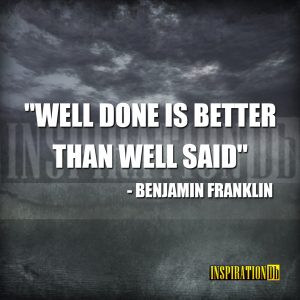 Benjamin Franklin Quote Poster