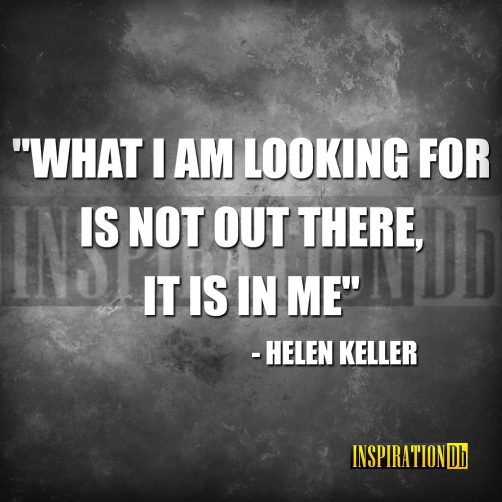 Helen Keller Quote Poster