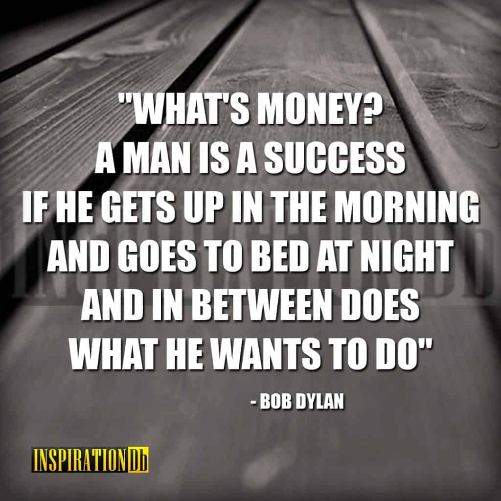 Bob Dylan Quote Poster