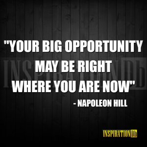 Napoleon Hill Quote Poster