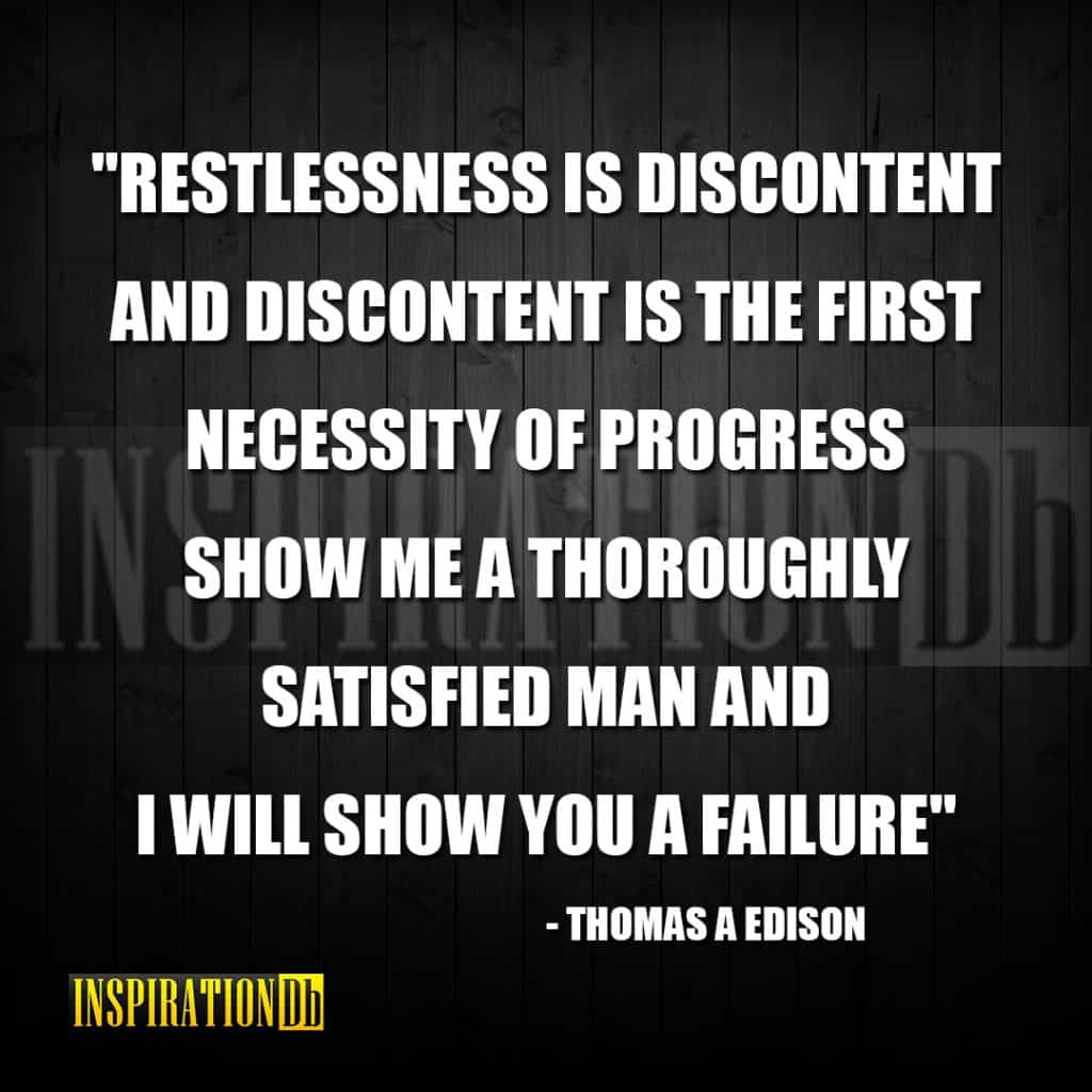 Thomas Edison Quote Poster